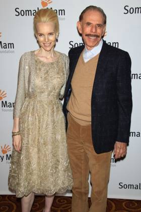 Life Is Love , the Somaly Mam Foundation Gala 2013 Mary & Peter Max Life Is Love , the Somaly Mam Foundation Gala 2013 at Gotham Hall, New York, NY., USA. October 23rd, 2013 half 3 4 length black dress suit jacket beige gold lace dress top trousers moustache mustache facial hair married husband wife CAP LNC TOM LNC New York NY United States Copyright: xTOM LNC CapitalxPicturesx