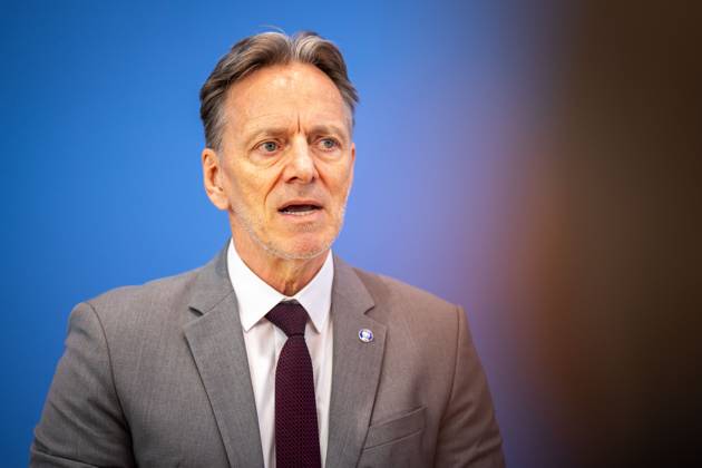 Holger Muench, President of the Federal Criminal Police Office, presents the case figures for politically motivated crime PMK 2024 at the Federal Press Conference in Berlin, 20 05 2025 Berlin Germany Copyright: xJulianexSonntagx