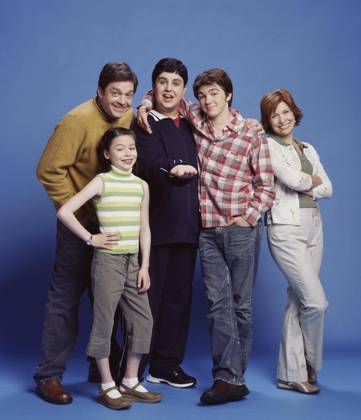 Drake & Josh - filmstill JONATHAN GOLDSTEIN, MIRANDA COSGROVE, DRAKE BELL, JOSH PECK & NANCY SULLIVAN in Drake & Josh Copyright: xSuppliedxbyxCapitalxPicturesx