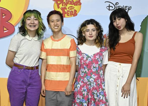 May 31, 2025, Hollywood, California, USA: Music group The Linda Lindas attends Phineas and Ferb World Premiere Event. Hollywood USA - ZUMAb173 20250531_aap_b173_054 Copyright: xBillyxBennightx