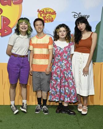 May 31, 2025, Hollywood, California, USA: Music group The Linda Lindas attends Phineas and Ferb World Premiere Event. Hollywood USA - ZUMAb173 20250531_aap_b173_056 Copyright: xBillyxBennightx