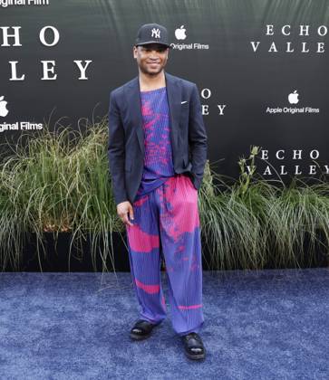 Ryan Jamaal-Swain arrives on the red carpet for the Echo Valley New York Premiere at AMC Lincoln Square 13 on June 04, 2025 in New York City.  NYP20250604234 JOHNxANGELILLO