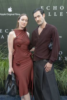 June 4, 2025, New York, United States: Isabelle Chaput and Nelson Tiberghien attend the Echo Valley New York Premiere at AMC Lincoln Square 13. New York United States - ZUMAs197 20250604_aaa_s197_477 Copyright: xRonxAdarx