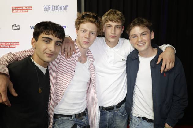 Loran Alhasan, Arsseni Bultmann, Jonathan Kriener and Nico Marischka at the premiere of the ZDFneo series Chabos at the 11 Series Camp Festival 2025 at the Cinenova cinema in Cologne, 05 06 2025 Foto:xR.xSchmiegeltx xFuturexImagex chabos_5643