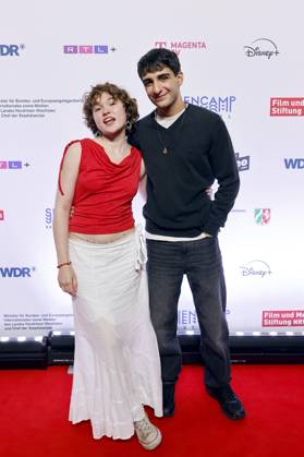 Actress Mathilda Smidt and actor Loran Alhasan at the premiere of the series Chabos at the 11 Series Camp Festival 2025 at Cinenova Cinema Cologne, 05 06 2025 NRW Germany Copyright: xChristophxHardtx
