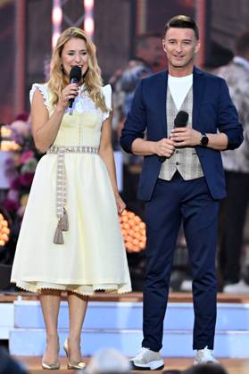 14 06 2025 Bad Kleinkirchheim St Oswald am Hoferriegel in Austria AUT Wenn die Musi spielt Open Air 2025 Stefanie Hertel and Marco Ventre,