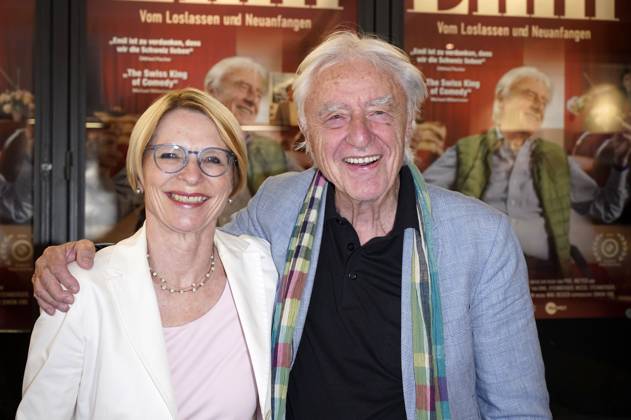 Livia Leu and Emil Steinberger at the premiere of the documentary Typisch Emil Vom Loslassen und Neuanfangen at Kant Kino Berlin, 16 06 2025 Foto:xT.xBartillax xFuturexImagex emil_5633