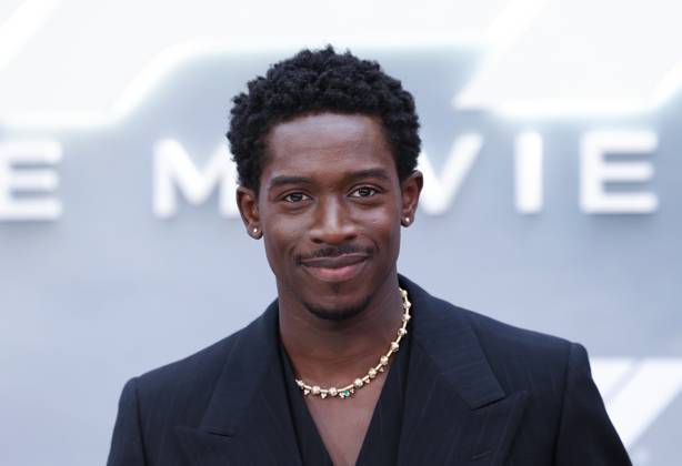 Damson Idris arrives on the red carpet for the Apple Original Films & Warner Bros. Pictures F1 World Premiere in Times Square on Monday, June 16, 2025 in New York City.  NYP20250616147 JOHNxANGELILLO