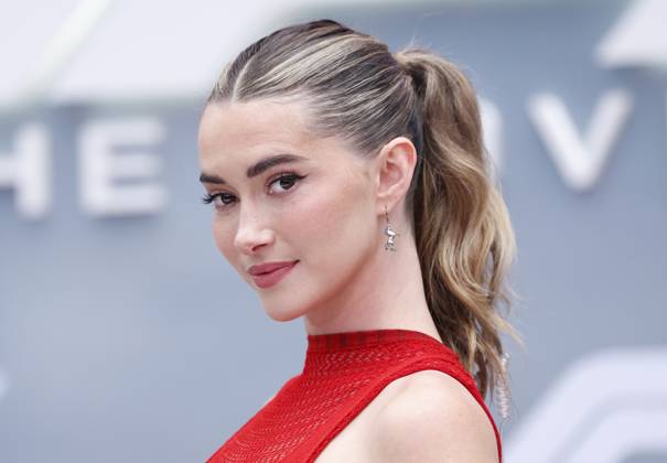 Madeleine White arrives on the red carpet for the Apple Original Films & Warner Bros. Pictures F1 World Premiere in Times Square on Monday, June 16, 2025 in New York City.  NYP20250616108 JOHNxANGELILLO
