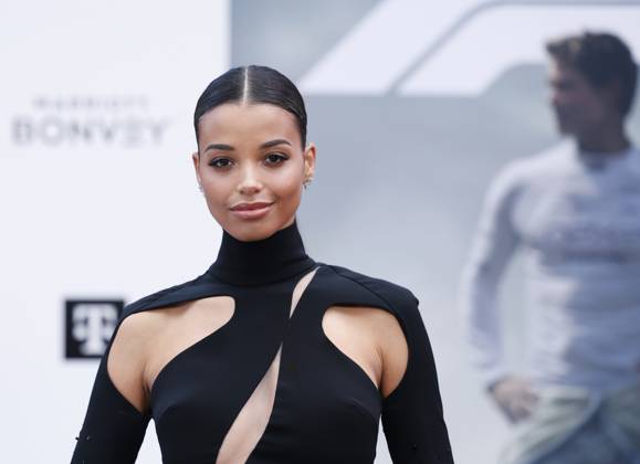 Ella Balinska arrives on the red carpet for the Apple Original Films & Warner Bros. Pictures F1 World Premiere in Times Square on Monday, June 16, 2025 in New York City.  NYP20250616121 JOHNxANGELILLO