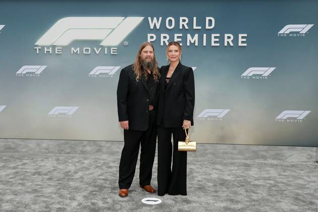 Red carpet arrivals for the World Premiere of Apple Original Films F1 The Movie in Times Square. F1 The Movie will be released in theatre s and in IMAX in partnership with Warner Bros. Pictures on June 27, 2025 Featuring: Chris Stapleton and Morgane Stapleton Where: New York, New York, United States When: 16 Jun 2025 Credit: Marion Curtis StarPix for Apple Original Films INSTARimages EDITORIAL USE ONLY. NOT FOR USE BY NEWSPAPERS BASED IN THE UK. Copyright: xMarionxCurtisx xStarPixxforxApplexOriginalxFilmsx instar54848217