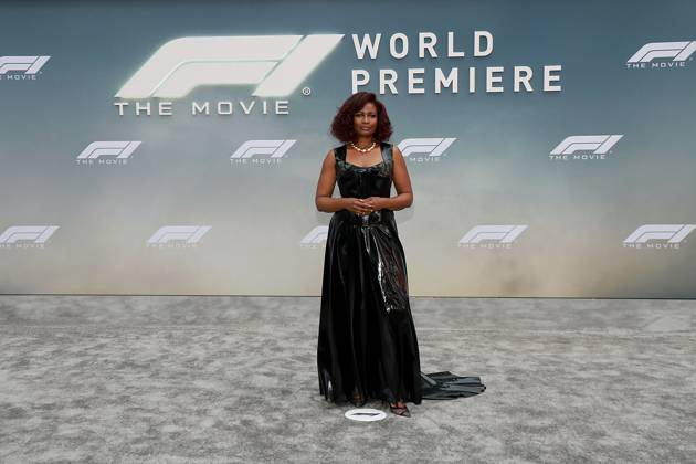 Red carpet arrivals for the World Premiere of Apple Original Films F1 The Movie in Times Square. F1 The Movie will be released in theatre s and in IMAX in partnership with Warner Bros. Pictures on June 27, 2025 Featuring: Sarha Niles Where: New York, New York, United States When: 16 Jun 2025 Credit: Marion Curtis StarPix for Apple Original Films INSTARimages EDITORIAL USE ONLY. NOT FOR USE BY NEWSPAPERS BASED IN THE UK. Copyright: xMarionxCurtisx xStarPixxforxApplexOriginalxFilmsx instar54848218