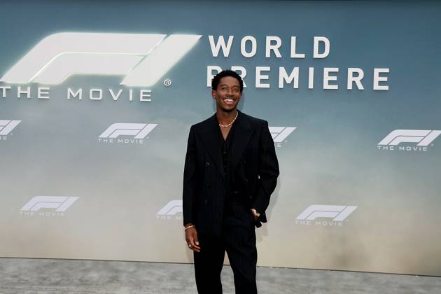 Red carpet arrivals for the World Premiere of Apple Original Films F1 The Movie in Times Square. F1 The Movie will be released in theatre s and in IMAX in partnership with Warner Bros. Pictures on June 27, 2025 Featuring: Damson Idris Where: New York, New York, United States When: 16 Jun 2025 Credit: Marion Curtis StarPix for Apple Original Films INSTARimages EDITORIAL USE ONLY. NOT FOR USE BY NEWSPAPERS BASED IN THE UK. Copyright: xMarionxCurtisx xStarPixxforxApplexOriginalxFilmsx instar54848229