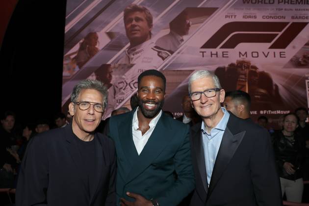 World premiere of Apple Original Films F1 The Movie at Cipriani 42nd Street. F1 The Movie will be released in theatre s and in IMAX in partnership Warner Bros. Pictures on June 27, 2025 Featuring: Ben Stiller, Tramell Tillman and Tim Cook Where: New York, New York, United States When: 16 Jun 2025 Credit: Marion Curtis StarPix for Apple Original Films INSTARimages EDITORIAL USE ONLY. NOT FOR USE BY NEWSPAPERS BASED IN THE UK. Copyright: xx instar54848247