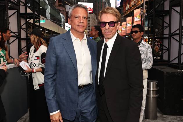 Red carpet arrivals for the World Premiere of Apple Original Films F1 The Movie in Times Square. F1 The Movie will be released in theatre s and in IMAX in partnership with Warner Bros. Pictures on June 27, 2025 Featuring: Michael De Luca and Jerry Bruckheimer Where: New York, New York, United States When: 16 Jun 2025 Credit: Dave Allocca Starpix INSTARimages EDITORIAL USE ONLY. NOT FOR USE BY NEWSPAPERS BASED IN THE UK. Copyright: xx instar54848335