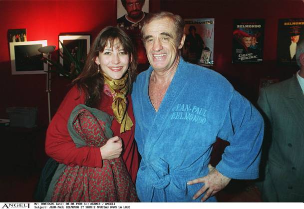 JEAN Paul BELMONDO und SOPHIE MARCEAU in DIE LOGE VON THEATER von Paris JEAN Paul BELMONDO JOUE in Schneider für DAMEN  Copyright: xAGENCEx xBESTIMAGExAGENCEx xBESTIMAGEx