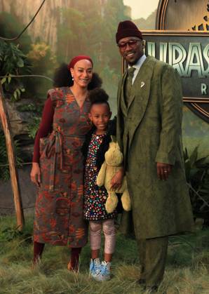 Jurassic World: Rebirth. World premiere London, UK. Mahershala Ali, Amatus Sami-Karim and family at the Jurassic World: Rebirth. World premiere. Odeon Luxe. Leicester Square. 17th July 2025. LMK11-S170625-001 Steve Bealing Landmark Media 