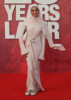 Zainab Jiwa attends 28 Years Later World Premiere at the Odeon Luxe Leicester Square in London, England. UK. Wednesday 18th June 2025. Copyright: xJamesxWarrenx adxt2129