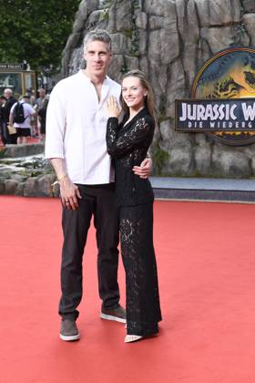 Nadja Gallera with boyfriend Mike at the premiere of JURASSIC WORLD DIE WIEDERGEBURT at the ZOO Palast in Berlin on 18 06 2025