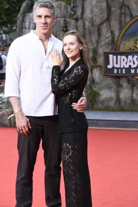 Nadja Gallera with boyfriend Mike at the premiere of JURASSIC WORLD DIE WIEDERGEBURT at the ZOO Palast in Berlin on 18 06 2025