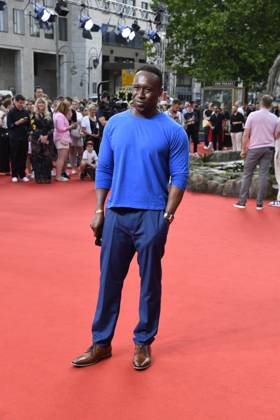 Jerry Kwarteng at the premiere of JURASSIC WORLD DIE WIEDERGEBURT at the ZOO Palast in Berlin on 18 06 2025