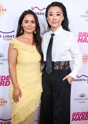 Los Angeles Premiere Of Magenta Light Studios Bride Hard American actress Marisela Zumbado and girlfriend American actress and comedian Sherry Cola arrive at the Los Angeles Premiere Of Magenta Light Studios Bride Hard held at the DGA Theater Complex at The Directors Guild of America in Los Angeles, California, United States. DGA Theater Complex at The Directors Guild of America, Los Angeles, California, USA California United States  Copyright: xImagexPressxAgencyx originalFilename: collin-losangel250619_npjVw.jpg