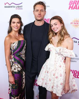 Los Angeles Premiere Of Magenta Light Studios Bride Hard Moroccan-American actress Sofia Pernas, American actor, producer, director, and writer Justin Hartley and Isabella Hartley arrive at the Los Angeles Premiere Of Magenta Light Studios Bride Hard held at the DGA Theater Complex at The Directors Guild of America in Los Angeles, California, United States. DGA Theater Complex at The Directors Guild of America, Los Angeles, California, USA California United States  Copyright: xImagexPressxAgencyx originalFilename: collin-losangel250619_npM1V.jpg