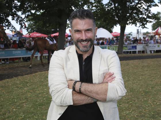 US-amerikanischer Popsänger Marc Terenzi zu Besuch auf der Galopprennbahn Magdeburg-Herrenkrug am 13.07.2024, Magdeburg, DE US pop singer Marc Terenzi to visit the Magdeburg-Herrenkrug racecourse on 13 July 2024, Magdeburg, DE Copyright: imageBROKER AxelxKammerer ibliqx13938925