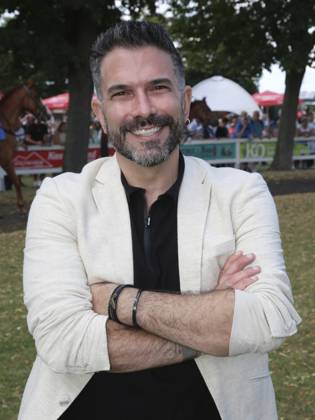 US-amerikanischer Popsänger Marc Terenzi zu Besuch auf der Galopprennbahn Magdeburg-Herrenkrug am 13.07.2024, Magdeburg, DE US pop singer Marc Terenzi to visit the Magdeburg-Herrenkrug racecourse on 13 July 2024, Magdeburg, DE Copyright: imageBROKER AxelxKammerer ibliqx13938926
