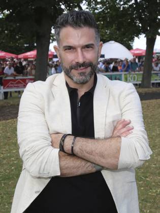 US-amerikanischer Popsänger Marc Terenzi zu Besuch auf der Galopprennbahn Magdeburg-Herrenkrug am 13.07.2024, Magdeburg, DE US pop singer Marc Terenzi to visit the Magdeburg-Herrenkrug racecourse on 13 July 2024, Magdeburg, DE Copyright: imageBROKER AxelxKammerer ibliqx13938936