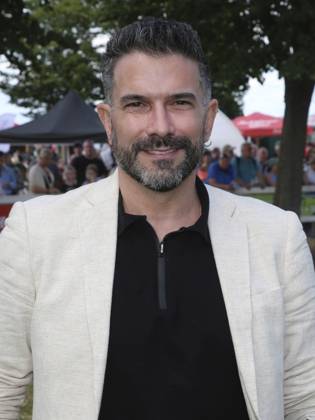 US-amerikanischer Popsänger Marc Terenzi zu Besuch auf der Galopprennbahn Magdeburg-Herrenkrug am 13.07.2024, Magdeburg, DE US pop singer Marc Terenzi to visit the Magdeburg-Herrenkrug racecourse on 13 July 2024, Magdeburg, DE Copyright: imageBROKER AxelxKammerer ibliqx13938941