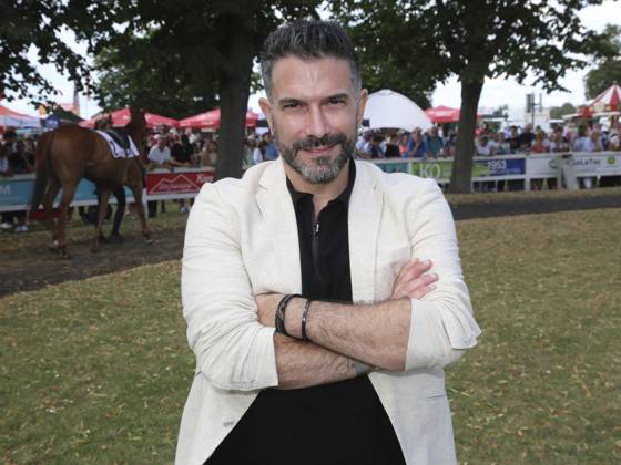 US-amerikanischer Popsänger Marc Terenzi zu Besuch auf der Galopprennbahn Magdeburg-Herrenkrug am 13.07.2024, Magdeburg, DE US pop singer Marc Terenzi to visit the Magdeburg-Herrenkrug racecourse on 13 July 2024, Magdeburg, DE Copyright: imageBROKER AxelxKammerer ibliqx13938961