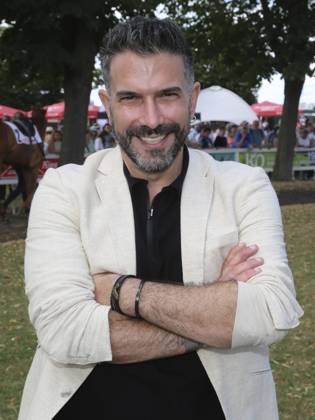 US-amerikanischer Popsänger Marc Terenzi zu Besuch auf der Galopprennbahn Magdeburg-Herrenkrug am 13.07.2024, Magdeburg, DE US pop singer Marc Terenzi to visit the Magdeburg-Herrenkrug racecourse on 13 July 2024, Magdeburg, DE Copyright: imageBROKER AxelxKammerer ibliqx13938963