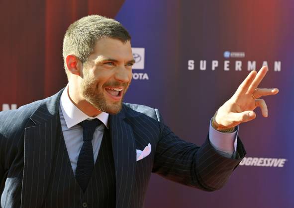 Cast members David Corenswet attends the premiere of the sci-fi motion picture Superman at the TCL Chinese Theatre in the Hollywood section of Los Angeles on Monday, July 7, 2025. Storyline: Superman must reconciles his alien Kryptonian heritage with his human upbringing as reporter Clark Kent. As the embodiment of truth, justice and the human way he soon finds himself in a world that views these as old-fashioned. Superman must reconcile his alien Kryptonian heritage with his human upbringing as reporter Clark Kent. As the embodiment of truth, justice and the human way he soon finds himself in a world that views these as old-fashioned.  LAP2025070710 JIMxRUYMEN