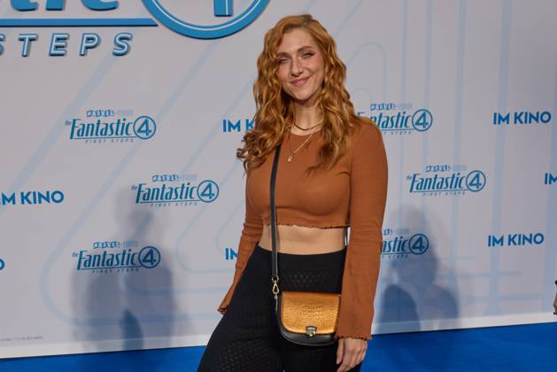 Lara Loft Lara Trautmann Fan Event THE FANTASTIC FOUR FIRST STEPS at the Center in Berlin on 08 07 2025 Fan Event The Fantastic Four