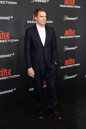 Michael C. Hall arrives on the red carpet at the world premiere of Dexter: Resurrection at Alice Tully Hall on Wednesday, July 9, 2025 in New York City.  NYP20250709639 DEREKxFRENCH