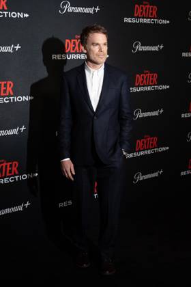 Michael C. Hall arrives on the red carpet at the world premiere of Dexter: Resurrection at Alice Tully Hall on Wednesday, July 9, 2025 in New York City.  NYP20250709640 DEREKxFRENCH