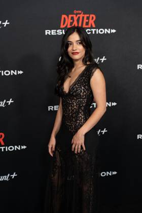 Emilia Suarez arrives on the red carpet at the world premiere of Dexter: Resurrection at Alice Tully Hall on Wednesday, July 9, 2025 in New York City.  NYP20250709644 DEREKxFRENCH