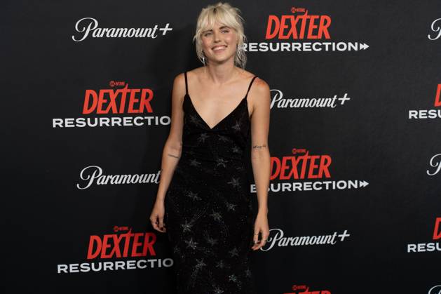 Emily Kimball arrives on the red carpet at the world premiere of Dexter: Resurrection at Alice Tully Hall on Wednesday, July 9, 2025 in New York City.  NYP20250709662 DEREKxFRENCH