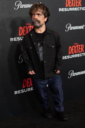 Peter Dinklage arrives on the red carpet at the world premiere of Dexter: Resurrection at Alice Tully Hall on Wednesday, July 9, 2025 in New York City.  NYP20250709653 DEREKxFRENCH