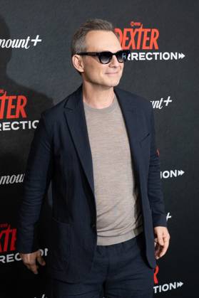 Christian Slater arrives on the red carpet at the world premiere of Dexter: Resurrection at Alice Tully Hall on Wednesday, July 9, 2025 in New York City.  NYP20250709657 DEREKxFRENCH