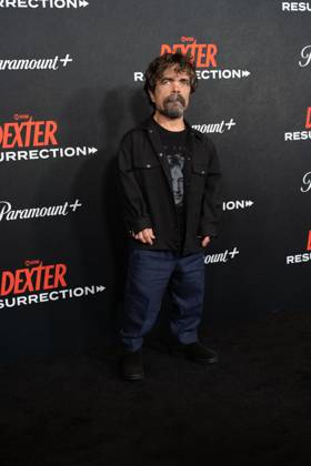 Peter Dinklage arrives on the red carpet at the world premiere of Dexter: Resurrection at Alice Tully Hall on Wednesday, July 9, 2025 in New York City.  NYP20250709255 DEREKxFRENCH
