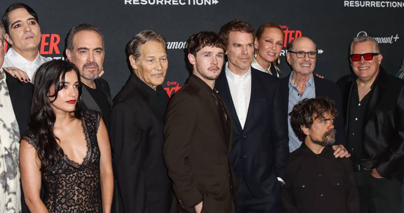 World Premiere Of Paramount+ And Showtime s Dexter: Resurrection Season 1 David Dastmalchian, Emilia Suarez, David Zayas, James Remar, Jack Alcott, Michael C. Hall, Uma Thurman, Clyde Phillips, Peter Dinklage and Scott Reynolds arrive at the World Premiere Of Paramount+ And Showtime s Dexter: Resurrection Season 1 held at the Alice Tully Hall at the Lincoln Center for the Performing Arts in Manhattan, New York City, New York, United States. Alice Tully Hall at the Lincoln Center for the Performing Arts, Manhattan, New York City, New York, USA New York United States Copyright: xImagexPressxAgencyx originalFilename: collin-worldpre250710_npZYt.jpg