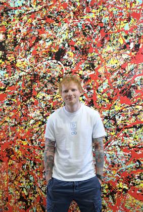 Ed Sheeran™s ˜Cosmic Carpark Paintings™ at HENI EDITORIAL USE ONLY Ed Sheeran at the exhibition of his ˜Cosmic Carpark Paintings™ at HENI Gallery in London. The artwork release offers the public an opportunity to collect original artworks, and edition prints by Ed Sheeran, which are available to buy exclusively on HENI. The share of the profits from these sales will be donated to the Ed Sheeran Foundation, a UK-wide initiative aimed at providing inclusive, high-quality music education for every child., Credit:Doug Peters PA Media Assignments Avalon UK, London  Copyright: xDougxPeters PAxMediaxAssignmentsx xAvalonx 1020503888