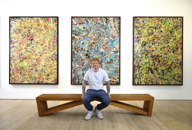 Ed Sheeran™s ˜Cosmic Carpark Paintings™ at HENI EDITORIAL USE ONLY Ed Sheeran at the exhibition of his ˜Cosmic Carpark Paintings™ at HENI Gallery in London. The artwork release offers the public an opportunity to collect original artworks, and edition prints by Ed Sheeran, which are available to buy exclusively on HENI. The share of the profits from these sales will be donated to the Ed Sheeran Foundation, a UK-wide initiative aimed at providing inclusive, high-quality music education for every child., Credit:Doug Peters PA Media Assignments Avalon UK, London  Copyright: xDougxPeters PAxMediaxAssignmentsx xAvalonx 1020503926