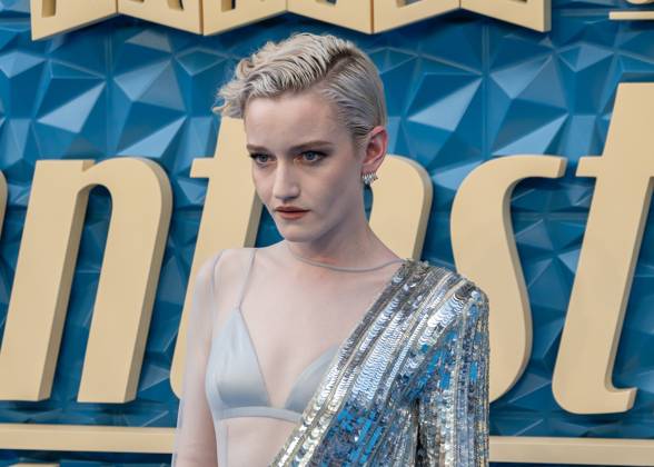 Julia Garner attends The Fantastic Four: First Steps - UK Launch Event at the BFI IMAX, Waterloo in London, England. UK. Thursday 10th July 2025. Copyright: xJamesxWarrenx THE FANTASTIC FOUR - FIRST STEPS - UK LAUNCH EVENT58