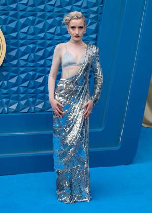 Julia Garner attends The Fantastic Four: First Steps - UK Launch Event at the BFI IMAX, Waterloo in London, England. UK. Thursday 10th July 2025. Copyright: xJamesxWarrenx THE FANTASTIC FOUR - FIRST STEPS - UK LAUNCH EVENT64