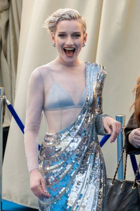Julia Garner attends The Fantastic Four: First Steps - UK Launch Event at the BFI IMAX, Waterloo in London, England. UK. Thursday 10th July 2025. Copyright: xJamesxWarrenx THE FANTASTIC FOUR - FIRST STEPS - UK LAUNCH EVENT55