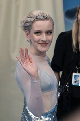 Julia Garner attends The Fantastic Four: First Steps - UK Launch Event at the BFI IMAX, Waterloo in London, England. UK. Thursday 10th July 2025. Copyright: xJamesxWarrenx THE FANTASTIC FOUR - FIRST STEPS - UK LAUNCH EVENT69