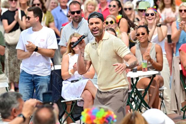 ZDF Fernsehgarten singer Jay Khan during the ZDF entertainment show Fernsehgarten on 13 07 2025 in Mainz 20250713MWI069752